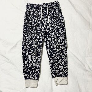 Sweet Bamboo Alphabet Pattern Jogger Pants 3T